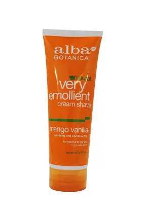 885723 Alba Botanica Botanicals Mango Vanilla Shave Cream 1x8 Oz Pack Of 4