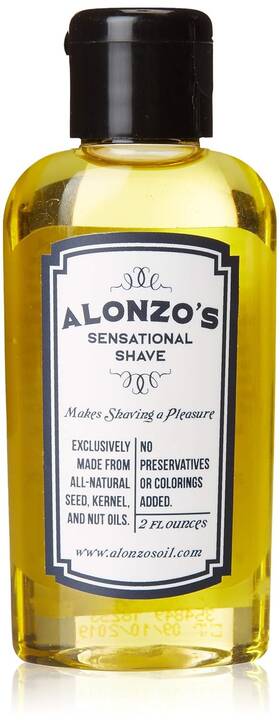 Alonzos Sensational Shave 313017385313 Shaving Oil For Men 2oz All-natural Pre And After Soothes Razor Burn Mo