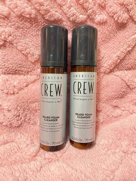 American Crew 669316434505 Beard Foam Cleanser - Leave In 70ml Mens Skin