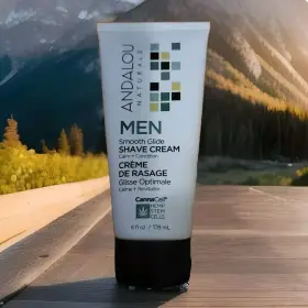 Hg2290617 Andalou Naturals Idx - Men Smooth Glide Shave Cream 6 Fl Oz