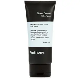 Anthony 313020865819 Shaving Cream Mens Sensitive Skin Squalane Eucalyptus Spearmint And R