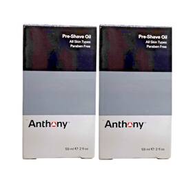 Anthony Logistics For Men 0260992319-st02 Pre-shave Oil All Skin Types Paraben Free 2 Oz Set Of