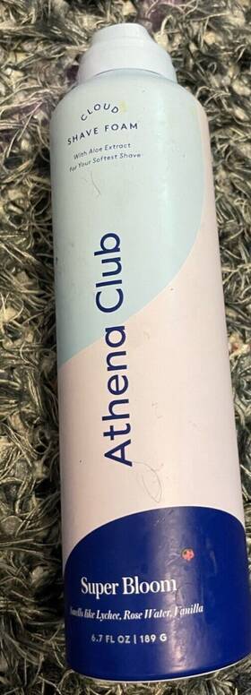 Athena Club 810077121634 Lot Of 2 Cloud Shave Foam - Super Bloom Lychee Rose Vanilla 6.7oz