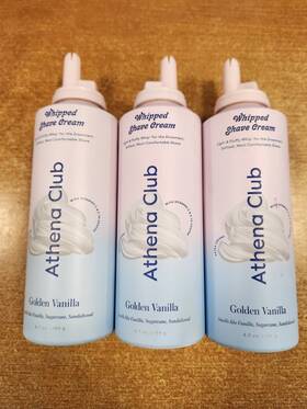 Athena Club 810077123133 3 Pack Whipped Shave Cream - Golden Vanilla 6.7 Oz Ea. E3c