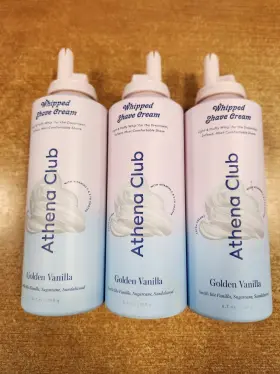 Athena Club 810077123133 3 Pack Whipped Shave Cream - Golden Vanilla 6.7 Oz Ea. E3c