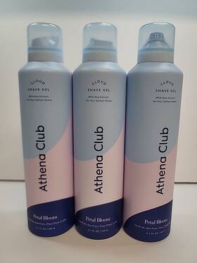 Athena Club 810077123157 Lot Of 3 Cloud Shave Foam - Super Bloom Lychee Rose Vanilla 6.7oz