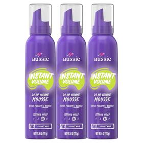 Aussie B07nfrmcfx Instant Volume Mousse Triple Pack 24-hour Volumizing 6oz