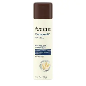 Aveeno 643665516662 Therapeutic Shave Gel With Oat And Vitamin E 7oz 6 Pack