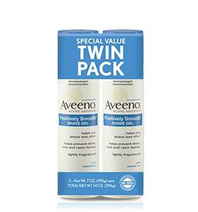 Aveeno Sadhb147 Positively Smooth Moisturizing Shave Gel 7 Oz 1 Pack Of Two Items