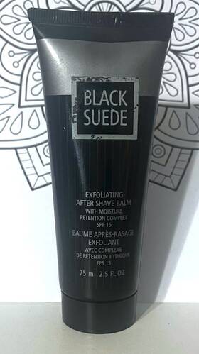 Avon 933-005 Black Suede Mens Exfoliating After Shave Balm 2.5oz Spf 15 Discontd Nos