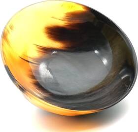 Ayzcorp Sha-1 Shaving And Serving Bowl Natural Yak Horn Soap Cup For Men Re