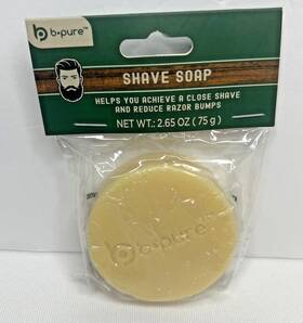 B-pure 344154 Lot Of 2 B-pure Shave Soap Close And Reduce Razor Bumps 2.65 Oz Brand New