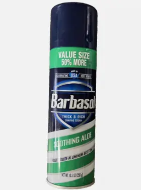 01004-0 Barbasol Thick And Rich Soothing Aloe Shaving Cream 10.5 Oz