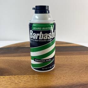 Barbasol 051009002618 Vintage Thick And Rich Shaving Cream Beard Buster Soothing Aloe 11oz Rare