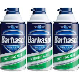 Barbasol 051009002731 3 Pack - Thick And Rich Shaving Cream With Soothing Aloe 10oz Each