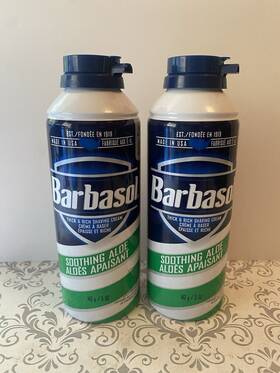 Barbasol 051009003066 2 Thick And Rich Shaving Cream - Soothing Aloe 5 Oz Each