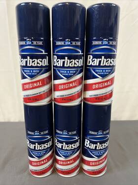 Barbasol 051009007354 6x Original Thick And Rich Shaving Cream 6 Pack 7oz