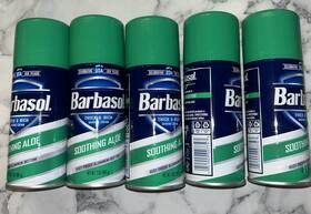 Barbasol 051009007743 5 Cans Soothing Aloe Shave Cream 7 Ounces Each Can