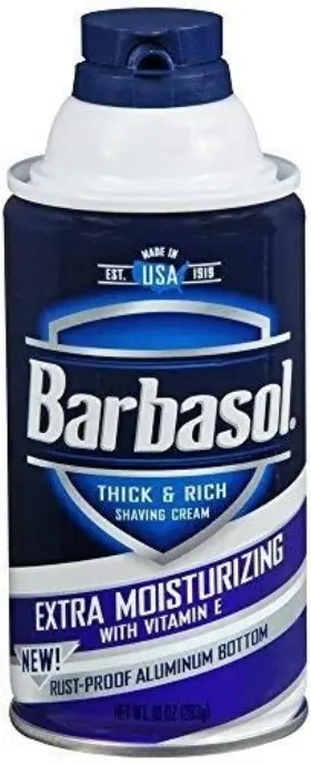Barbasol 051009009662 Extra Moisturizing Vitamin E Thick And Rich Shaving Cream 10 Oz 2 Pack