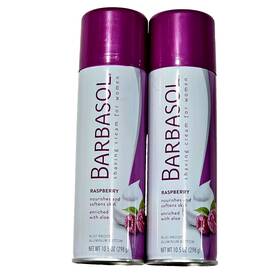 Barbasol 051009020117 2 Pack Raspberry Shaving Cream Nourishes Softens Skin Aloe 10.5oz