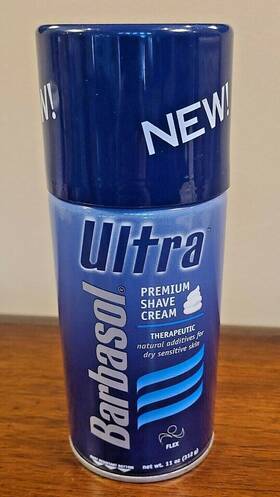 Barbasol 051009509506 Ultra Therapeutic Premium Shave Cream Flex Dry Sensitive Skin 11 Oz