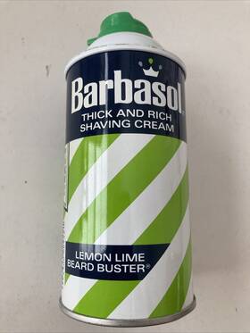 Barbasol 074300009421 1 Beard Buster Thick And Rich Shaving Cream Lemon Lime 11 Oz. New Retired
