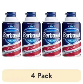 Barbasol 313102171180 Original Thick And Rich Shaving Cream For Men 10 Oz Pack Of 4
