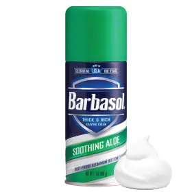 Barbasol 616045047094 Thick And Rich Soothing Aloe Shaving Cream Rust-proof 7oz 3 Pack
