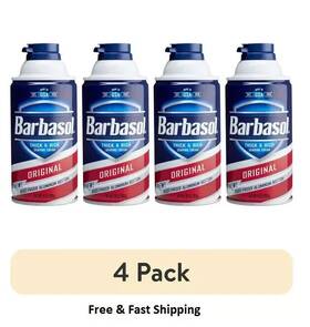 Barbasol 7327328732 Original Thick And Rich Shaving Cream For Men 10 Oz Pack Of 4