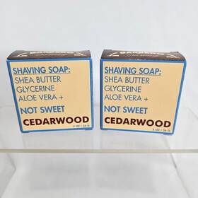 Barbero 818204029365 Shaving Soap Cedarwood 2 Oz Bar Lot Of Shea Butter Glycerin Aloe Vera