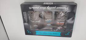 Barlows 809148200705 Crafted For Men Warming Shave Gel Cooling Post Balm And Charcoal Set