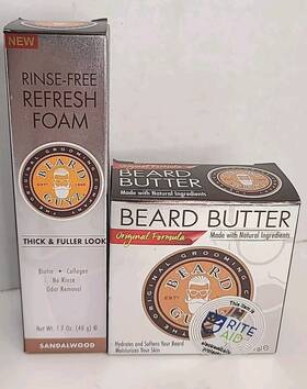 Beard Guyz 746817004878 Rinse Free Foam 1.7 Oz 6 And Butter