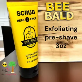 Bee Bald 852664004081 New 3 Fl Oz Scrub Head And Face Exfoliating Pre-shave Bee Bald 852664004081 New 3 Fl Oz Scrub Head And Face Exfoliating Pre-shave