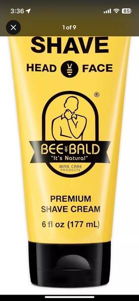 Bee Bald 852664004104 Shave Premium Cream Goes On Light And Slick For A Thats