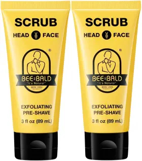 Bee Bald 852664004272 Scrub Exfoliating Pre-shave Provides A Deep Clean And Removes Pore