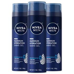 Beiersdorf B00ex9e834 Nivea Men Maximum Hydration Shave Gel With Aloe Vera And Pro-vitamin B5 3 Pack