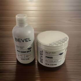 Bevel 810026290428 4oz Post Shave Balm With 3.4oz Wave And Beard Pomade Set New