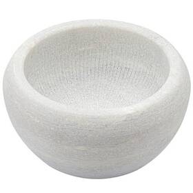 Bfwy 617002 Shaving Soap And Cream Bowl For Men Natural Marble Stone Heat White