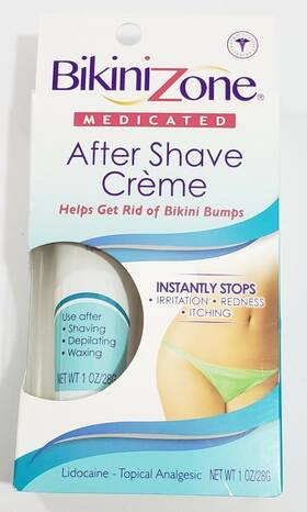 Bikini Zone 018515169020 4 Pack Medicated After Shave Waxing Depilation Topical Cream 1.25 Oz