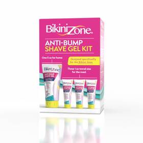 Bikini Zone 045611016682 Soothing Shave Gel Combo Set 5 Oz Full Size And 3 Travel 1 Minis