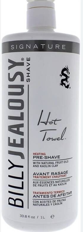 Billy Jealousy 816050020536 Shave Hot Towel Hearing Pre-shave 32 Fl. Oz. New