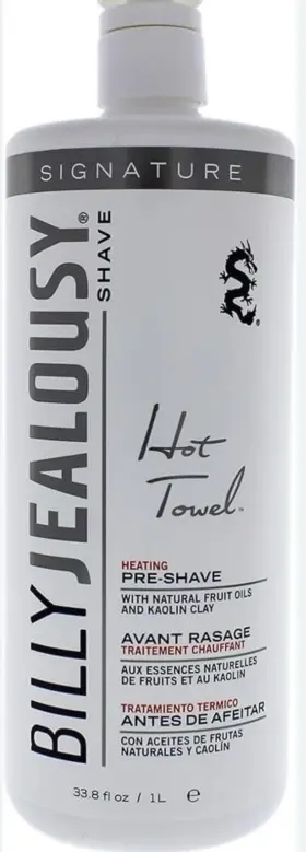 Billy Jealousy 816050020536 Shave Hot Towel Hearing Pre-shave 32 Fl. Oz. New Billy Jealousy 816050020536 Shave Hot Towel Hearing Pre-shave 32 Fl. Oz. New