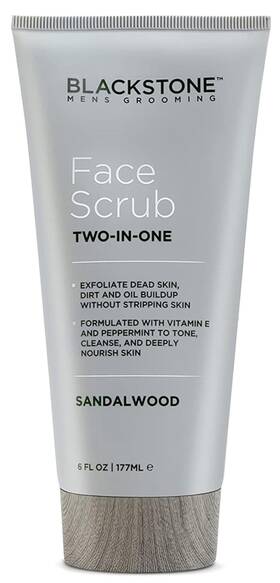 Blackstone 63006 Mens Grooming 2-in-1 Facial Scrub And Shave Gel With Vitamin E Peppe