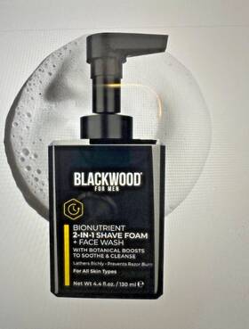 Blackwood For Men 811196013565 Bionutrient 2-in-1 Shave Foam Face Wash