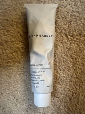 Blind Barber 858081005502 Watermint Gin Shave Cream 3.2 Oz