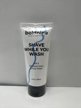 Boldnine 809990108015 Mens 2 In 1 Shaving Cream And Face Wash 4 Fl Oz