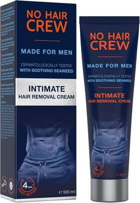Branded 96152 Mens Intimate Genital Hair Removal Cream For Sensitive Areas Extra Gentle 100 Ml