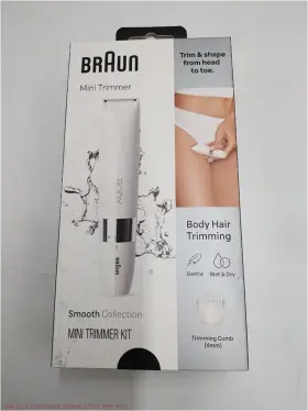 Bs1000 Braun 047400697331 Smooth Skin Womens Mini Hair Trimmer - Battery-powered Bs1000 Braun 047400697331 Smooth Skin Womens Mini Hair Trimmer - Battery-powered