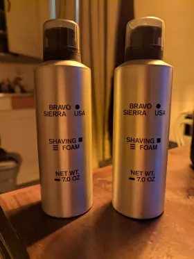 Bravo Sierra 850004369029 Shaving Foam 7.0 Oz 2-pack
