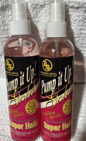Bronner Brothers 032023016362 2 Pack Pump It Up Spritz Gold 8 Ounce